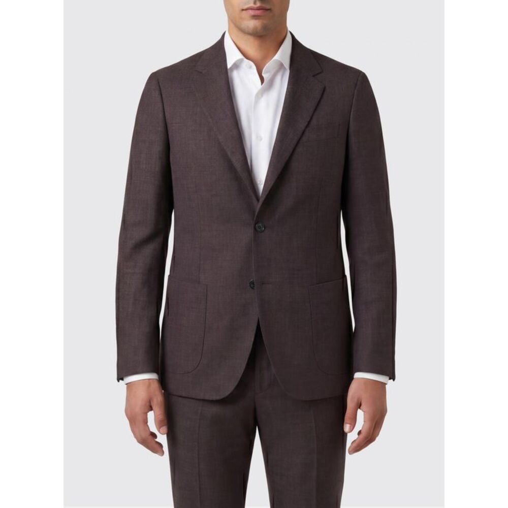Lardini Men Lardini Single-Breasted Blazer In Wool Linen And Silk